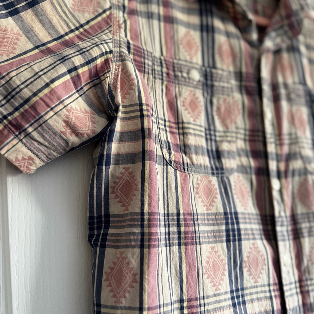 Ralph Lauren Double RL Men's Jacquard Madras workshirt - Large - Picture 9 of 9